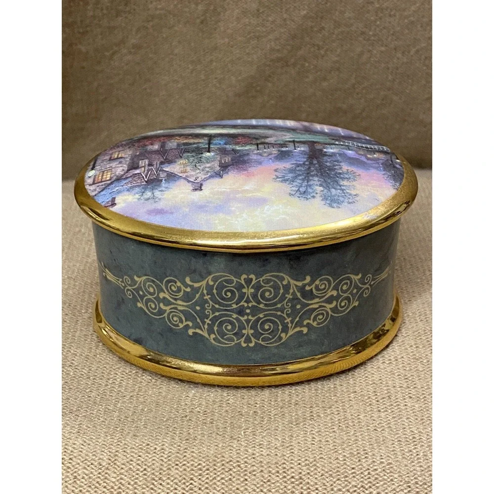 VNTG Porcelain Music Jewelry Thomas Kinkade 